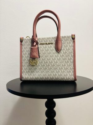 Mercer Medium Logo and Leather Accordion Crossbody Bag